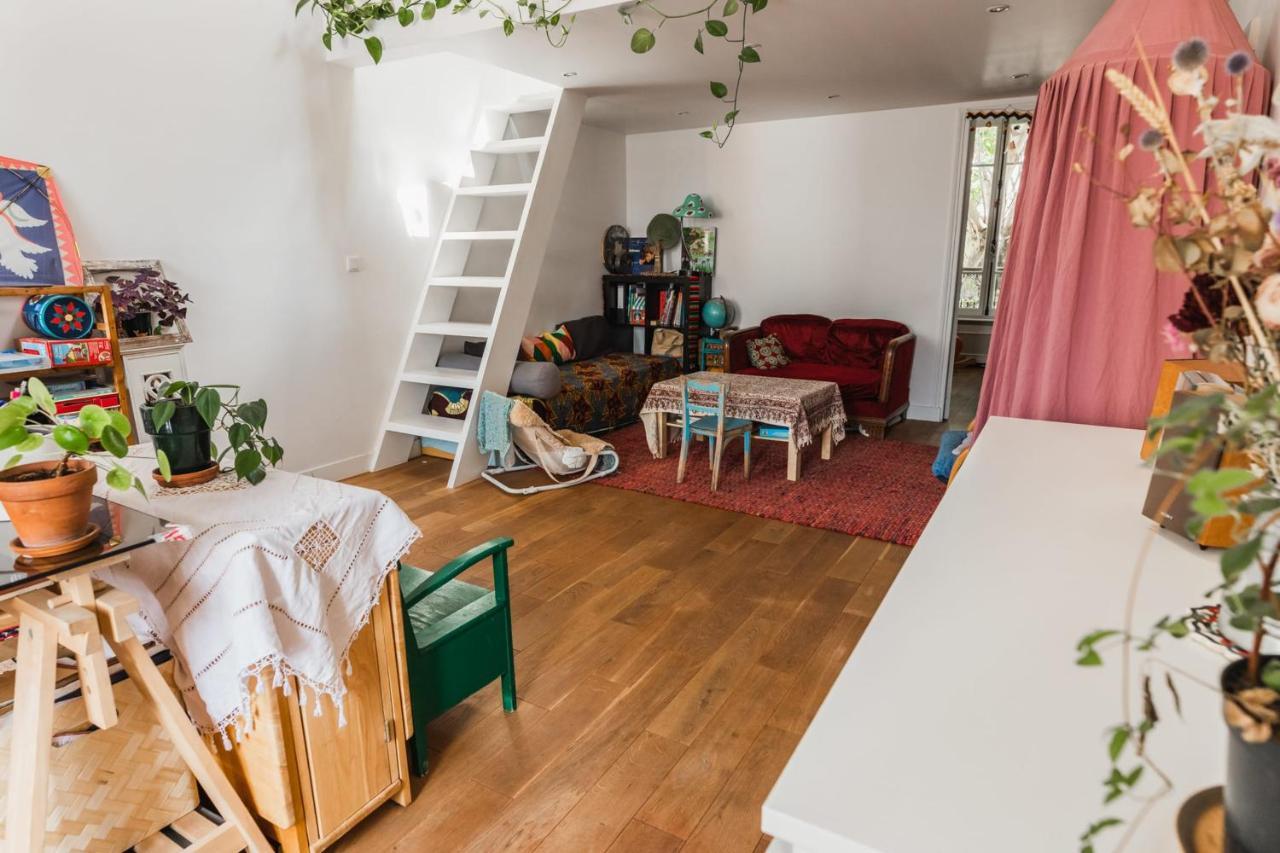 Bright Atypical Duplex In Menilmontant Apartamento Paris Exterior foto